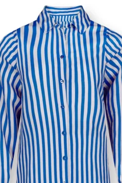 Kleider|Pip Studio Tunic Sumo Stripe Blau
