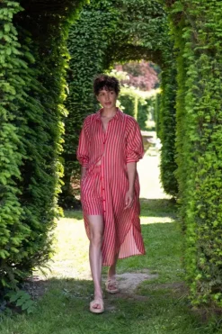 Kleider|Pip Studio Tunic Sumo Stripe Rot