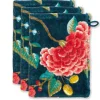 Waschlappen|Pip Studio Waschlappen Set/3 Good Evening Dunkel 16X22 Cm Blau