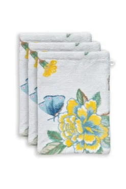 Waschlappen|Pip Studio Waschlappen Set/3 Good Evening 16X22 Cm Weis