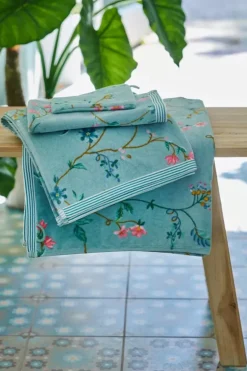 Waschlappen|Pip Studio Waschlappen Set/3 Les Fleurs 16X22 Cm Blau