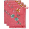 Waschlappen|Pip Studio Waschlappen Set/3 Les Fleurs 16X22 Cm Rosa