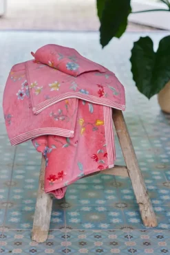 Waschlappen|Pip Studio Waschlappen Set/3 Les Fleurs 16X22 Cm Rosa