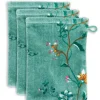 Waschlappen|Pip Studio Waschlappen Set/3 Les Fleurs 16X22 Cm Grun