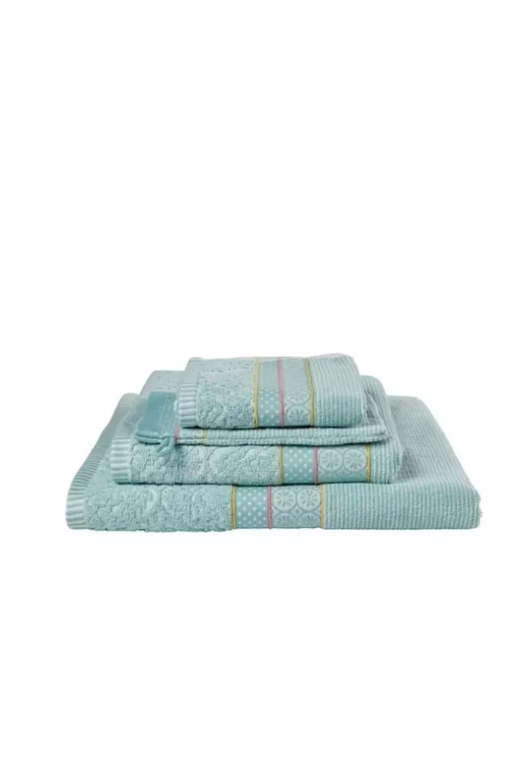 Waschlappen|Pip Studio Waschlappen Set/3 Soft Zellige 16X22 Cm Blau