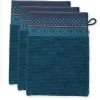 Waschlappen|Pip Studio Waschlappen Set/3 Soft Zellige Dunkel 16X22 Cm Blau