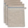 Waschlappen|Pip Studio Waschlappen Set/3 Soft Zellige 16X22 Cm Khaki