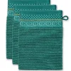 Waschlappen|Pip Studio Waschlappen Set/3 Soft Zellige 16X22 Cm Grun