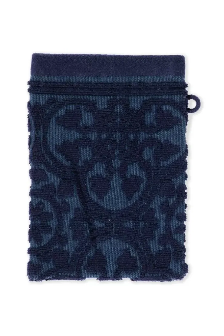 Waschlappen|Pip Studio Waschlappen Set/3 Tile De Pip Dunkel 16X22 Cm Blau
