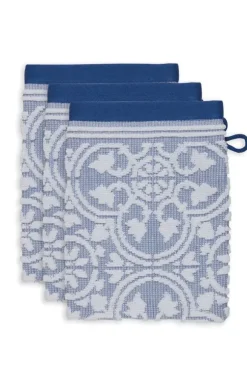 Waschlappen|Pip Studio Waschlappen Set/3 Tile De Pip 16X22 Cm Blau