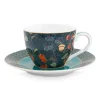 Espresso Tasse|Pip Studio Winter Wonderland Espresso Tasse & Untertasse Dunkelblauw