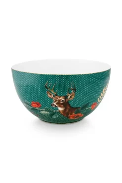 Schalen|Pip Studio Winter Wonderland Schale Grun 18 Cm