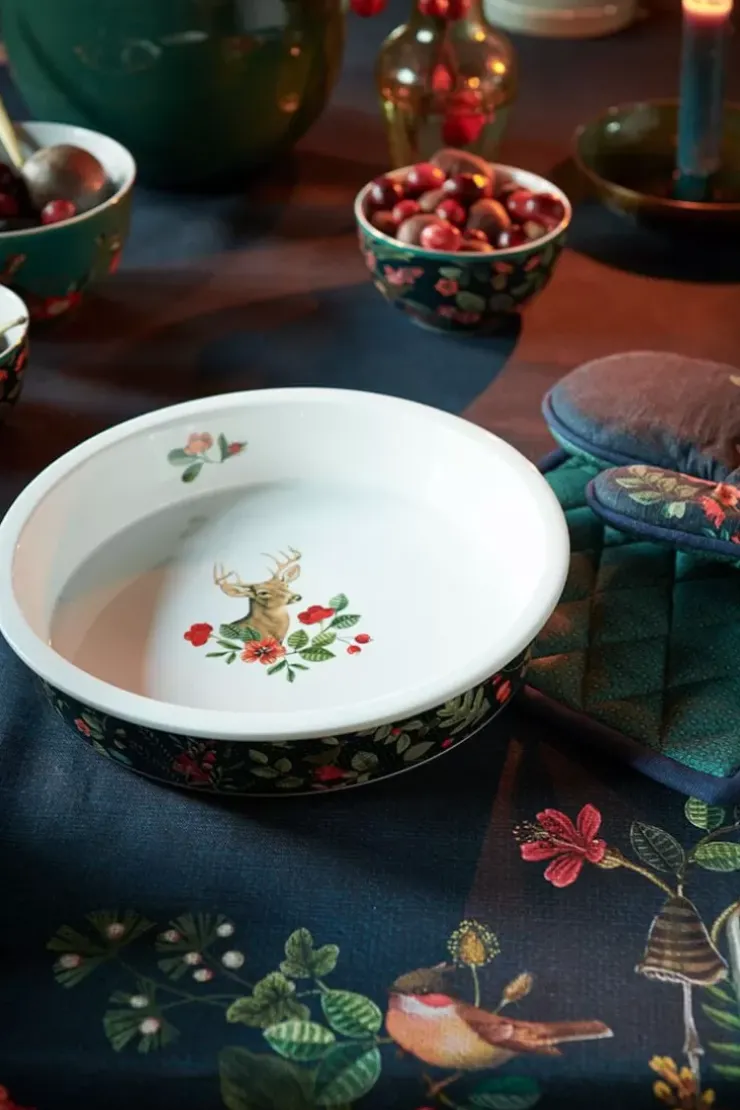 Backgeschirr|Pip Studio Winter Wonderland Servierschale Runden Dunkelblau