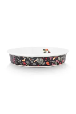 Backgeschirr|Pip Studio Winter Wonderland Servierschale Runden Dunkelblau