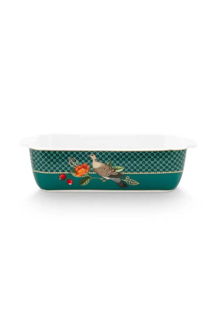 Backgeschirr|Pip Studio Winter Wonderland Servierschale Rechteckig Klein Grun
