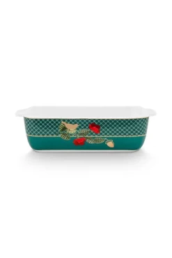 Backgeschirr|Pip Studio Winter Wonderland Servierschale Rechteckig Klein Grun