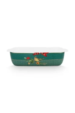 Backgeschirr|Pip Studio Winter Wonderland Servierschale Rechteckig Gros Grun