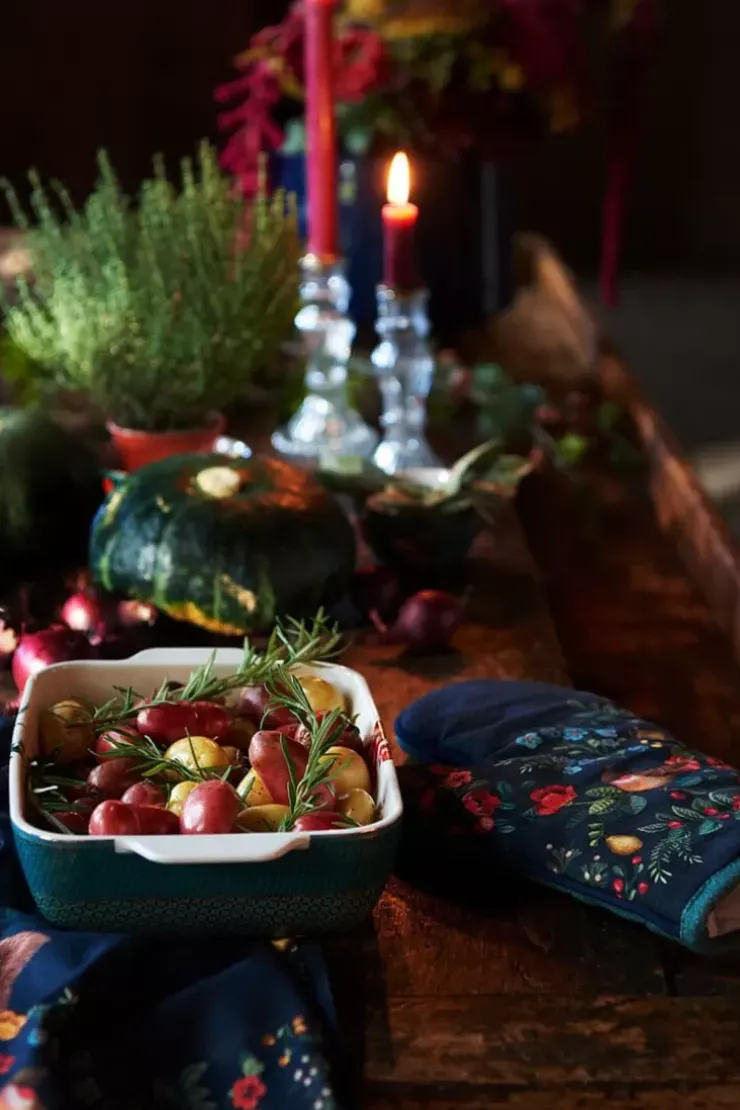 Backgeschirr|Pip Studio Winter Wonderland Servierschale Rechteckig Gros Grun