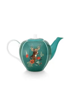 Teekannen|Pip Studio Winter Wonderland Teekanne Gross Grun