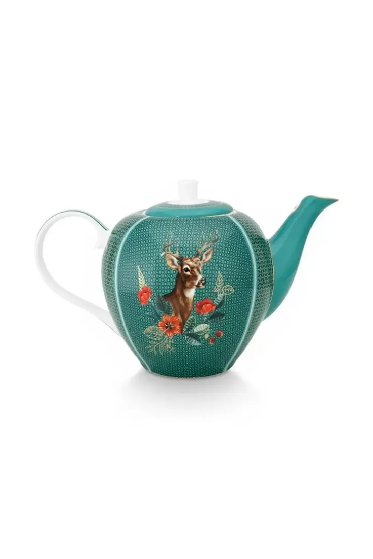Teekannen|Pip Studio Winter Wonderland Teekanne Gross Grun
