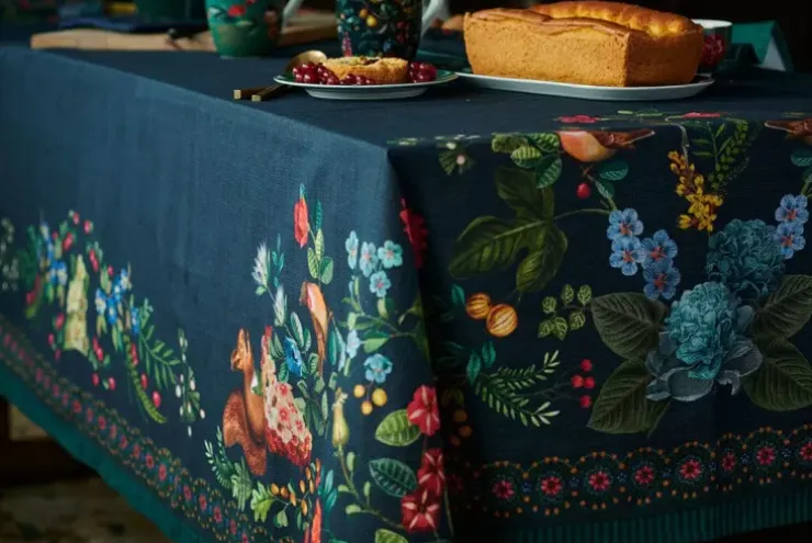 Tischtuch|Pip Studio Winter Wonderland Tishtuch Dunkelblau