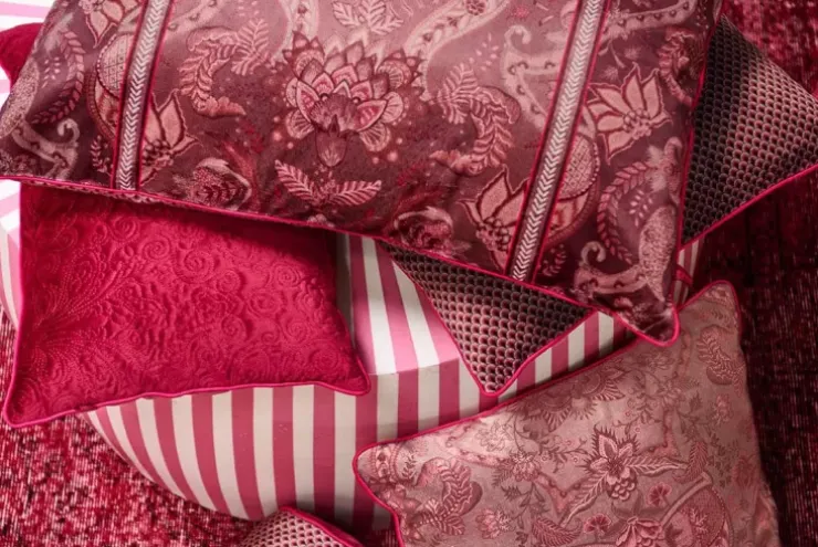 Bettkissen|Pip Studio Zierkissen Kyoto Festival Rosa