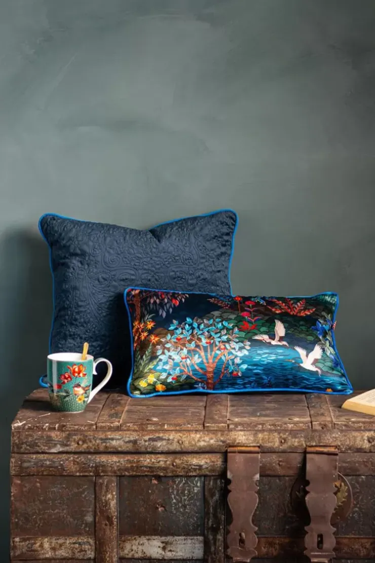 Zierkissen|Pip Studio Zierkissen Quilted Dunkelblau