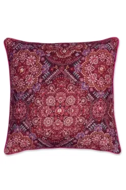 Bettkissen|Pip Studio Zierkissen Quilted Il Mosaico Dunkelrot