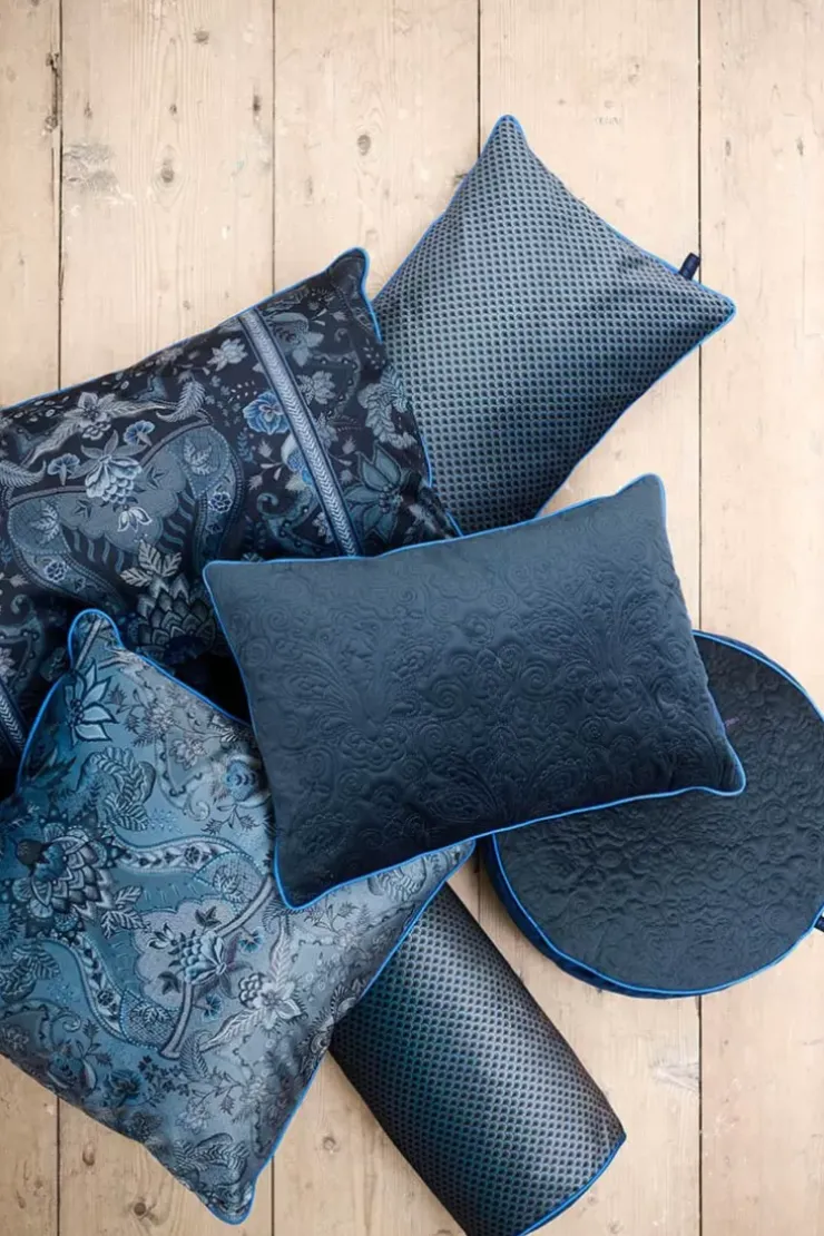 Zierkissen|Pip Studio Zierkissen Quiltey Days Dunkel Blau