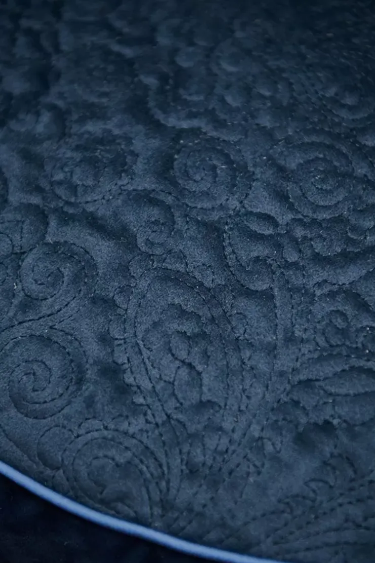 Zierkissen|Pip Studio Zierkissen Rund Quiltey Days Dunkel Blau