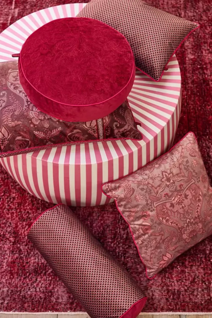 Zierkissen|Pip Studio Zierkissen Rund Quiltey Days Rosa