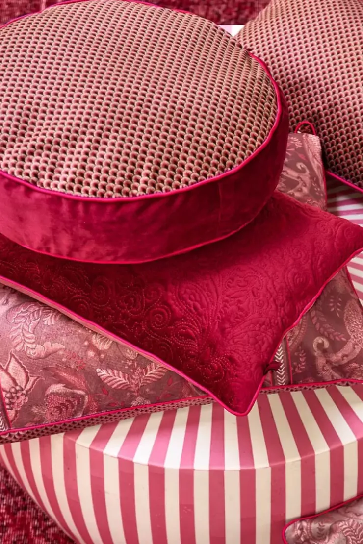 Zierkissen|Pip Studio Zierkissen Rund Quiltey Days Rosa