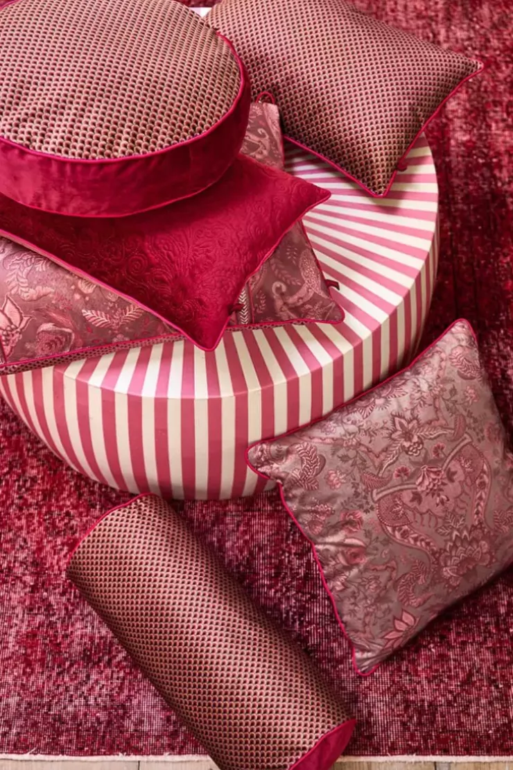 Zierkissen|Pip Studio Zierkissen Rund Quiltey Days Rosa