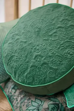 Zierkissen|Pip Studio Zierkissen Rund Quiltey Days Grun