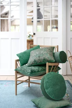 Zierkissen|Pip Studio Zierkissen Rund Quiltey Days Grun