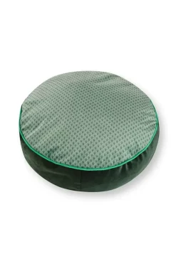 Zierkissen|Pip Studio Zierkissen Rund Quiltey Days Grun
